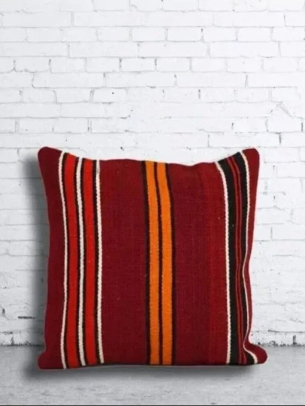 Turkish Kilim Pillowcase (16x16in)